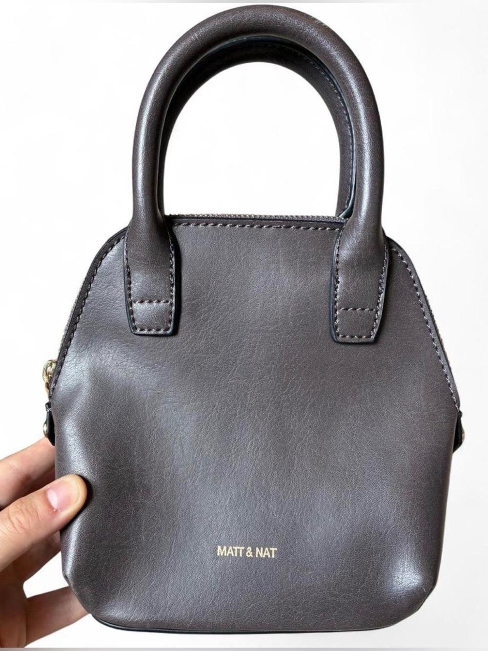 Matt & Natt Gessi Taupe Mini Bag Structured minimal Clean